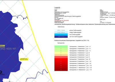 Ergebnis Regenwasseranalyse im CAD