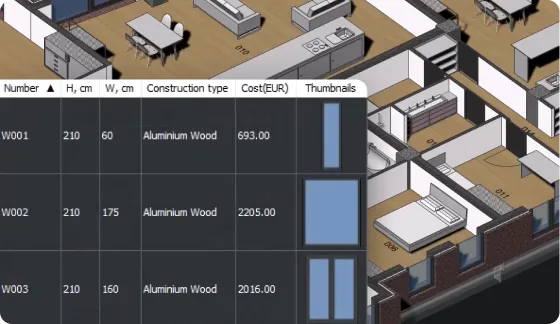 BricsCAD BIM – Mengenermittlung aus dem Gebäudemodell