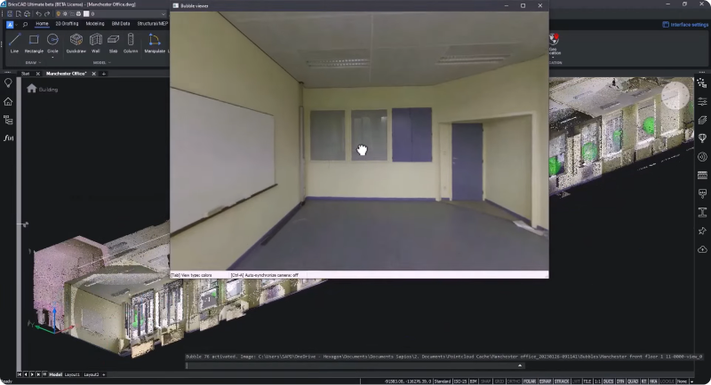 BricsCAD PRO – Punktwolke und TIN-Geländemodell