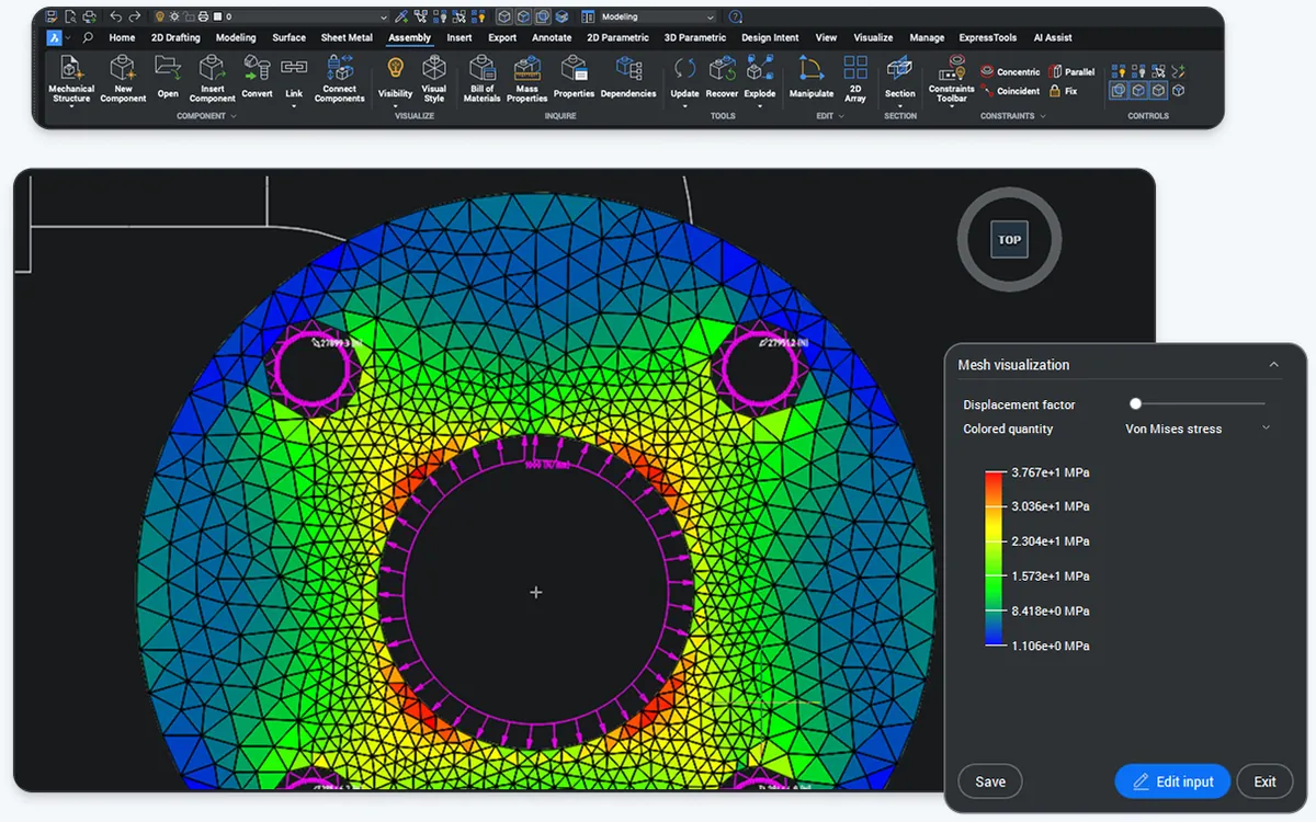Baugruppen- und Blechkonstruktion mit BricsCAD Mechanical